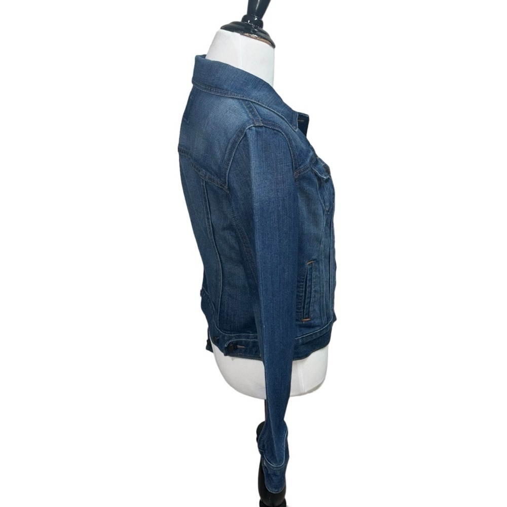 Old Navy Women's S Small Classic Denim Crop Jacket Blue Medium Wash - Picture 3 of 6